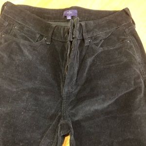 Charcoal grey skinny corduroy jeans